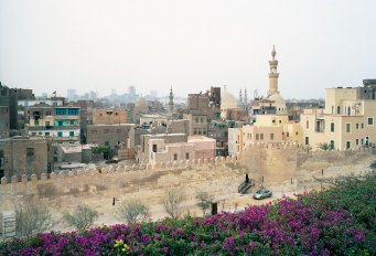 Ayyubid Wall, Kairo, Ägypten, Reinigung im JOS-Verfahren