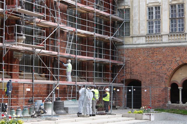 Fassadenreinigung am Dom Riga